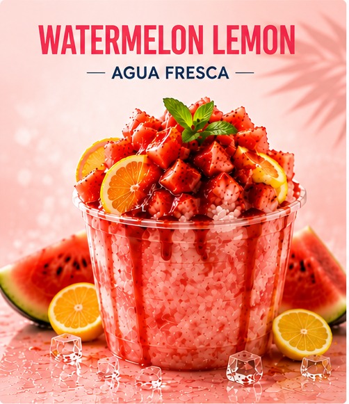Watermelon Lemon Agua Fresca