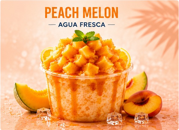 Peach Melon Agua Fresca